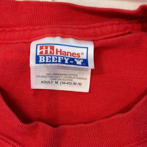 Vintage Hanes Beefy Red Harley Owners 2KY Kentucky State Rally T-Shirt Medium - Picture 3 of 8